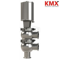 SSV Series Single Seat Valve, Divert F Body, Clamp, Double Acting Actuator (Air-To-Air) D04A10C3PE
