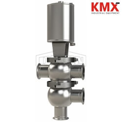 SSV Series Single Seat Valve, Divert TL Body, Clamp, Double Acting Actuator (Air-To-Air) D06A40C3PE
