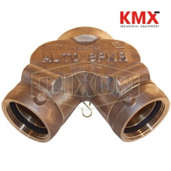 Double Clapper Siamese Connection Back Outlet DCS4025F-NB