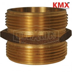 Domestic Double Male Hex Nipple Brass DMH1010F-D