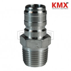 DQC E-Series Straight Through Interchange Male Plug E12M12