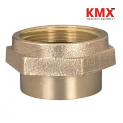 Double Female Hex Nipple Brass FFH2525F