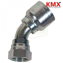 Nominal Smooth Bore PTFE Hose 45° FJIC Fitting FJC45-03-03