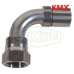 Nominal Smooth Bore PTFE Hose 90° FJIC Fitting FJS90-08-08