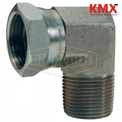 90° Male NPTF x Female NPSM Swivel Nut Elbow 1501-8-8