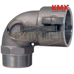 Cam & Groove 90° Type B Coupler x Male NPT Elbow 150B-90AL