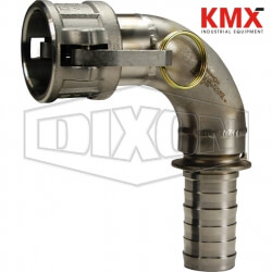 Cam & Groove 90° Type C Coupler x Hose Shank Elbow 150C-90SS