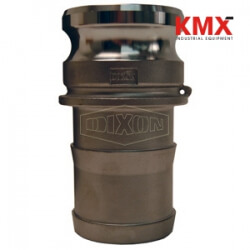 Global Cam & Groove Type E Adapter x Hose Shank G250-E-SS
