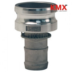 Global Cam & Groove Jump Size Type E Adapter x Hose Shank G4030-E-AL