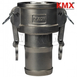 Global Cam & Groove Type C Coupler x Hose Shank G50-C-SS