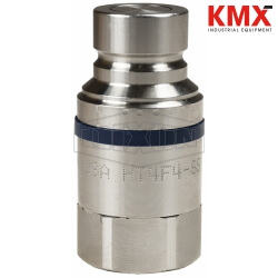 DQC HT-Series Flushface Female Threaded Plug HT3F4-SS