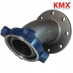 One-Piece Flange x Male Hammer Union 45° Elbow Adapter HUM206400FLG-45