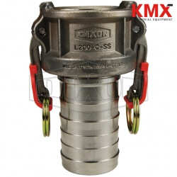 Vent-Lock™ Safety Cam & Groove Type C Coupler x Hose Shank L100-C-SS