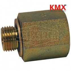 Female NPTF Pipe x Male Metric Parallel Thread M7455-6-18