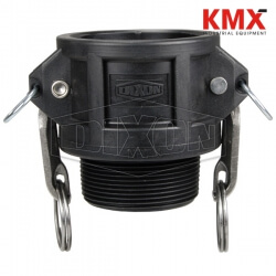 Polypropylene Cam & Groove Type B Coupler x Male NPT PPB150