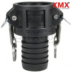 Polypropylene Cam & Groove Type C Coupler x Hose Shank PPC125