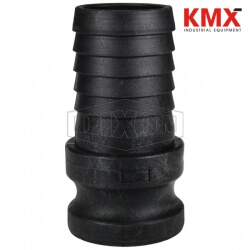 Polypropylene Cam & Groove Type E Adapter x Hose Shank PPE125