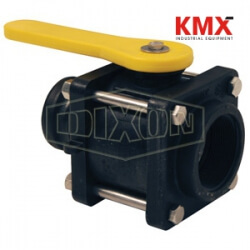 Polypropylene Compact Bolted Ball Valve Female x Adapter PVFPSA200