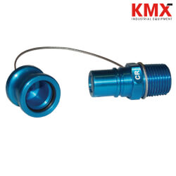 FloMAX R Series Coolant Receiver R-CR-C, Teal with cap R-CR-C