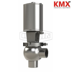 SSV Series Single Seat Valve, Shut-Off L Body, Weld, Double Acting Actuator (Air-To-Air) S01A25B3PE