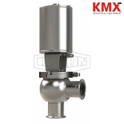 SSV Series Single Seat Valve, Shut-Off L Body, Clamp, Spring Return Actuator (Air-To-Raise) S01A25C1PV