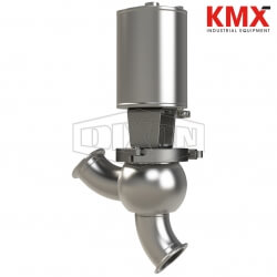 SSV Series Single Seat Valve, Shut-Off Y Body, Clamp, Double Acting Actuator (Air-To-Air) S03A25C3EE