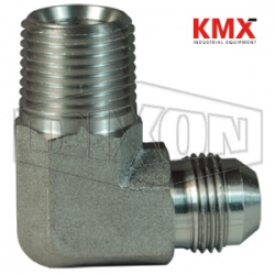 90° Male JIC 37° Flare x Male NPTF Elbow SS2501-6-6