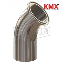 BioPharm 45° Clamp x Weld Elbow T2KM-075PM
