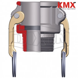 Dixon® Cam & Groove Type B Coupler x Male NPT 200-B-BR