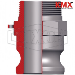 Dixon® Cam & Groove Type F Adapter x Male NPT 200-F-ALH