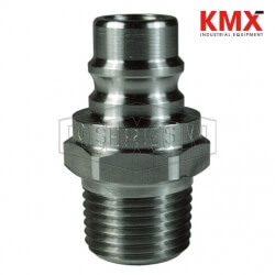 DQC V-Series Snap-Tite H/IH Interchange Unvalved Male Plug V3M3-SS-E