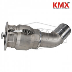 Dixon® Vapor Recovery Coupler x 45° Hose Shank VR4040CS-AL45