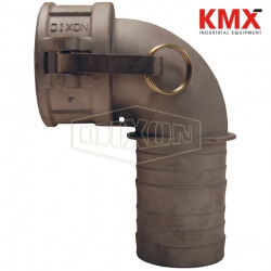 Cam & Groove 90° Type C Coupler x Hose Shank Elbow 200C-90SS