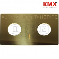 Wall Plate for Double Clapper Siamese Assembly WP2HSP-P