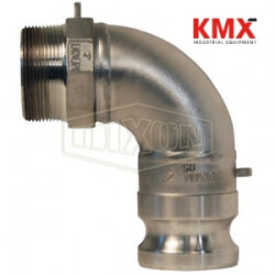 Cam & Groove 90° Type F Adapter x Male NPT Elbow 200F-90SS