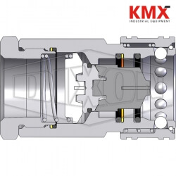 DQC H-Series ISO-B High Volume Female Coupler 12HBF12-B