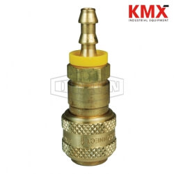 D-Series Pneumatic Automatic Push-Loc Hose Barb Coupler 2DB2-B