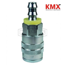 F-Series Pneumatic Manual Push-Loc Hose Barb Coupler 3FB3