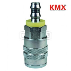 F-Series Pneumatic Manual Push-Loc Hose Barb Coupler 4FB3