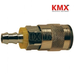 F-Series Pneumatic Manual Push-Loc Hose Barb Coupler 4FB4