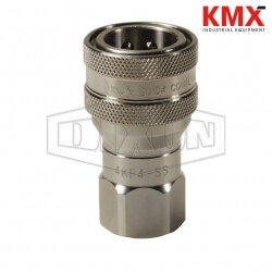 DQC K-Series ISO-A Interchange Female Coupler 8KF8-SS