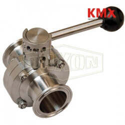 B5107-Series Butterfly Valve with Pull Handle Clamp End B5107E050CC-A