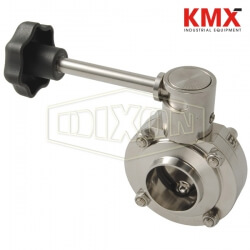 B5107-Series Butterfly Valve with Infinite Handle Weld End B5107E075BB-B