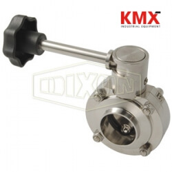 B5107-Series Butterfly Valve with Infinite Handle Weld End B5107V050BB-B