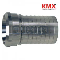 Dixon Sanitary Style Crimp Stem Female Bevel Seat End x Hose shank CBSR200