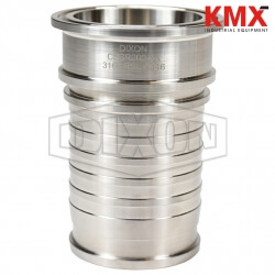 Dixon Sanitary Style Crimp Stem Clamp End x Hose Shank CSSR100-3A