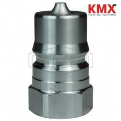 DQC H-Series ISO-B Food Grade Female Threaded Plug D-H4F4-SV-8
