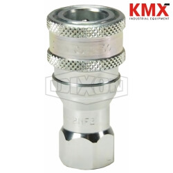 DQC H-Series ISO-B Poppet Valve Female Threaded Coupler F-2HF2