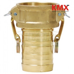 Global Crimp Style Cam & Groove Type C coupler x hose shank G100-C-BRCR