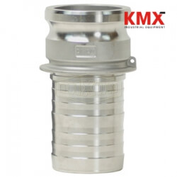 Global Crimp Style Cam & Groove Type E adapter x hose shank G150-E-ALCR